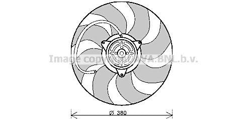 AVA QUALITY COOLING Tuuletin, moottorin jäähdytys AI7512